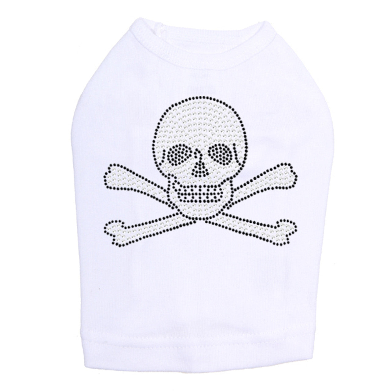 Rhinestone Skull - Dog Tank