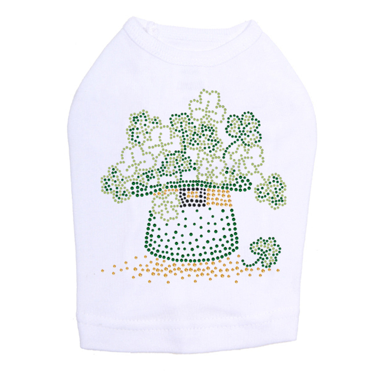 Shamrocks in Hat - Dog Tank