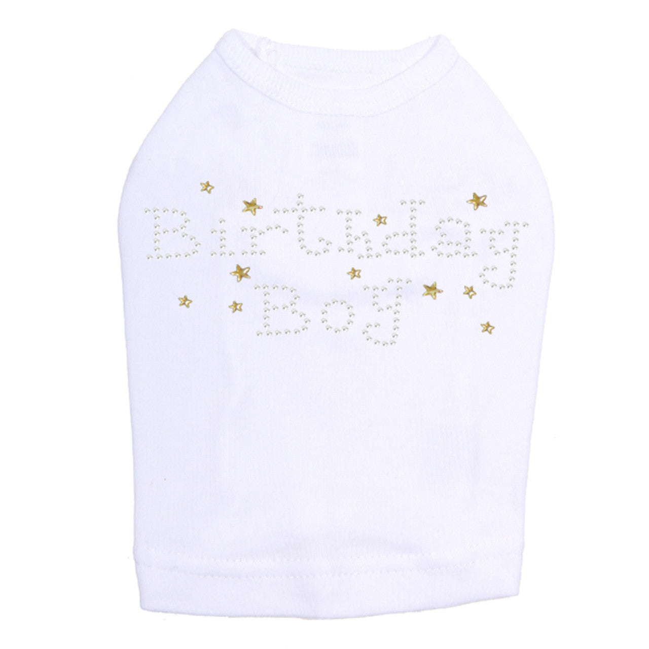 Birthday Boy with Gold Stars - Dog Tank