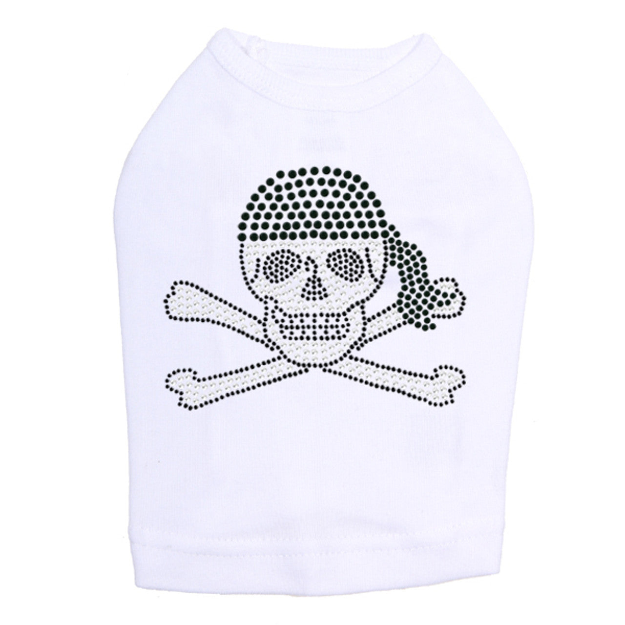 Skull with Black Bandanna- Dog Tank