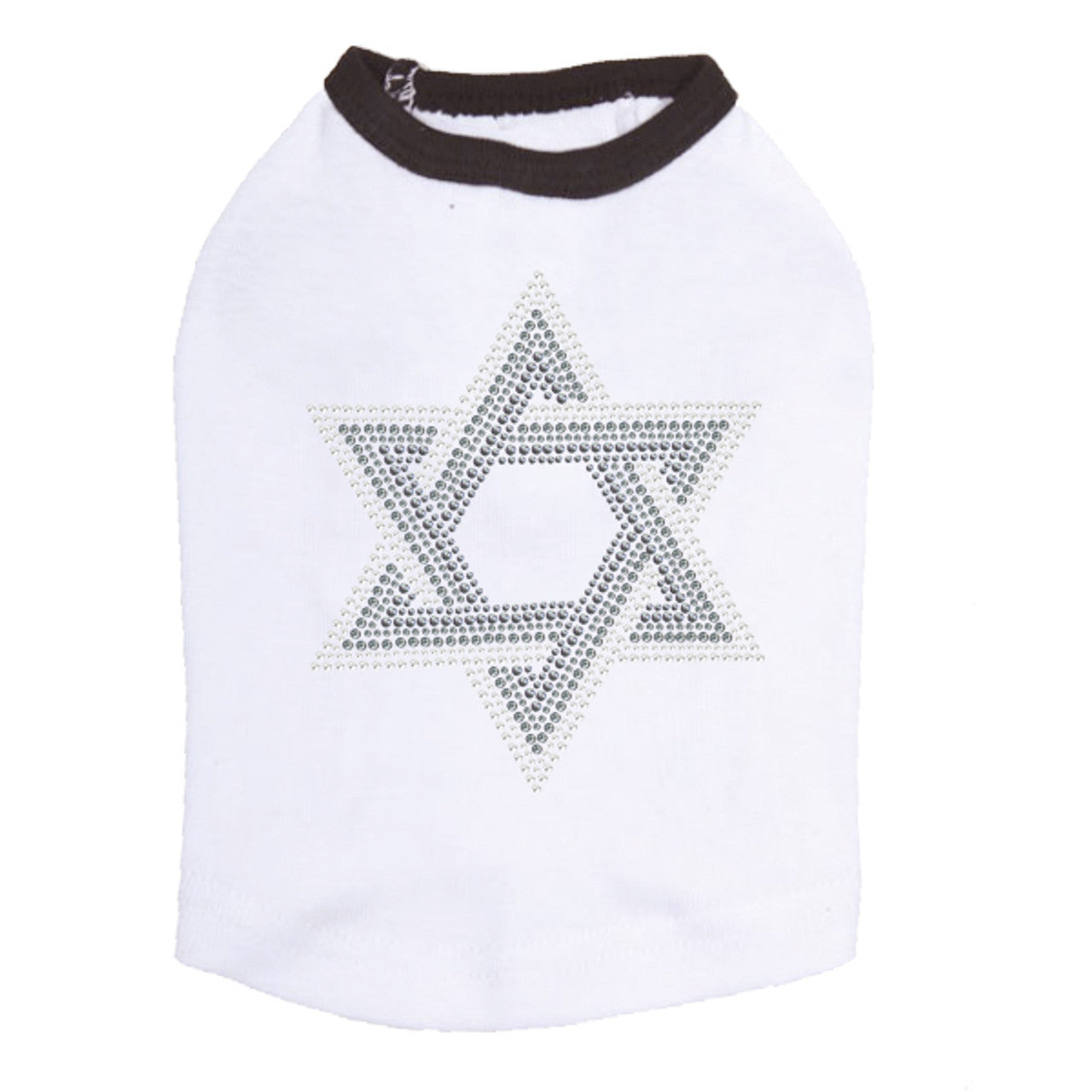 Star of David (Gray and Clear) - Dog Tank
