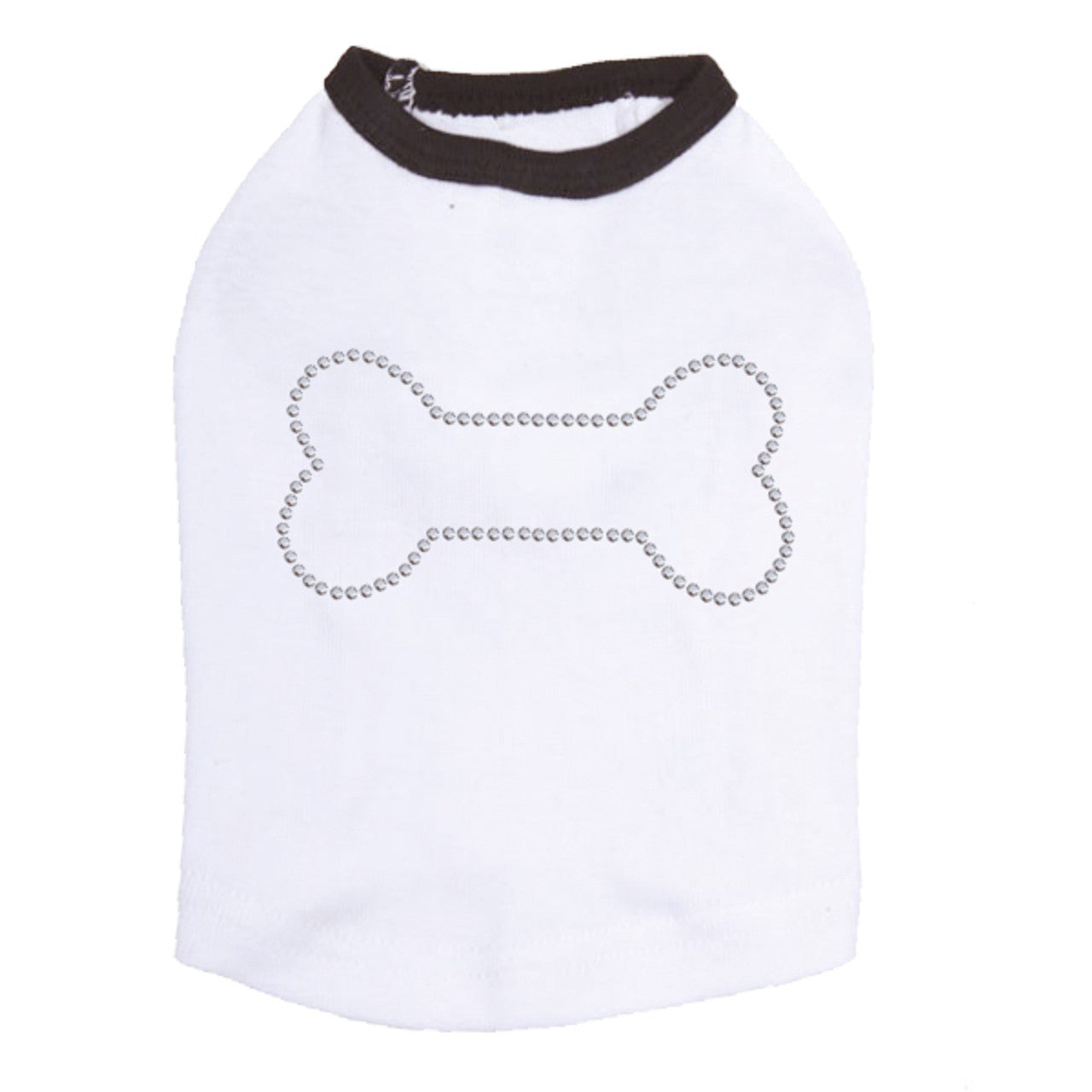 Bone - Rhinestuds - Dog Tank