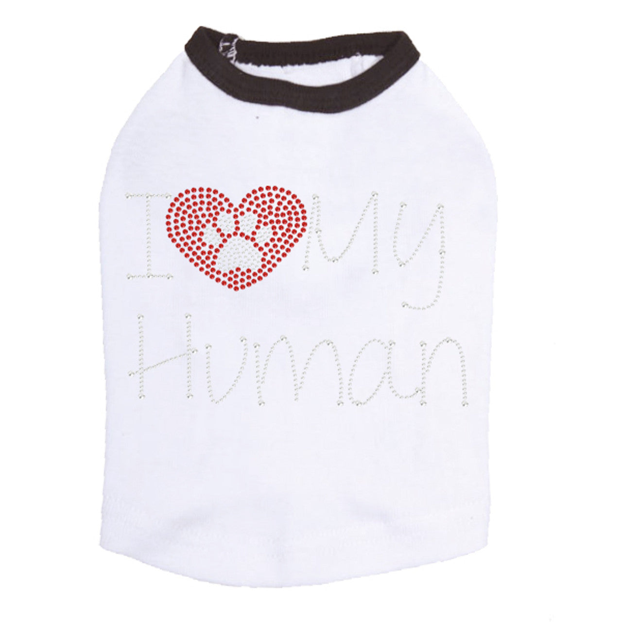 I Love My Human - Dog Tank