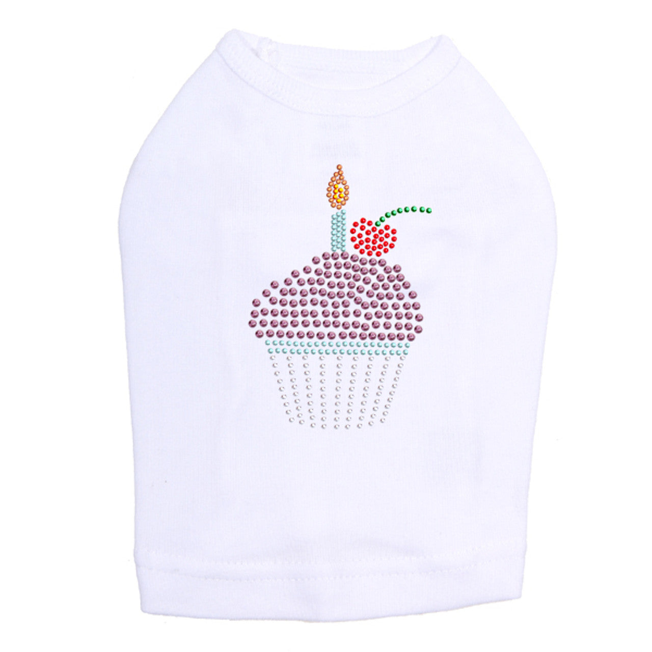 Cupcake with Candle - Dog Tank