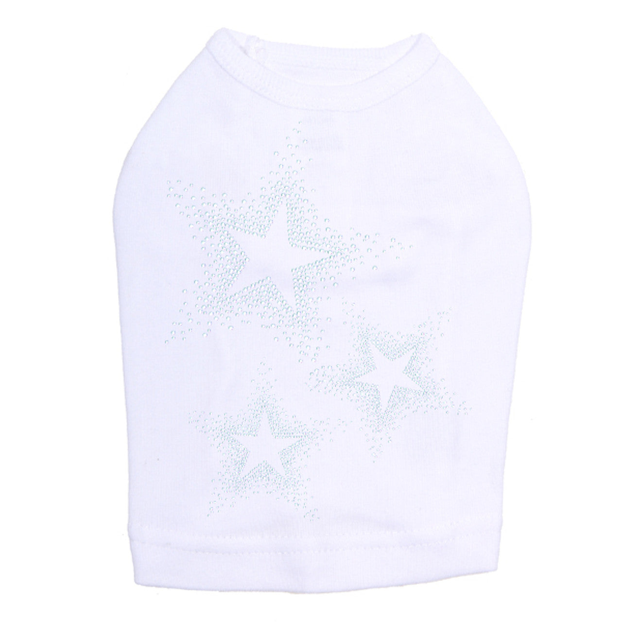 Three Stars (Clear Rhinestones) - Dog Tank