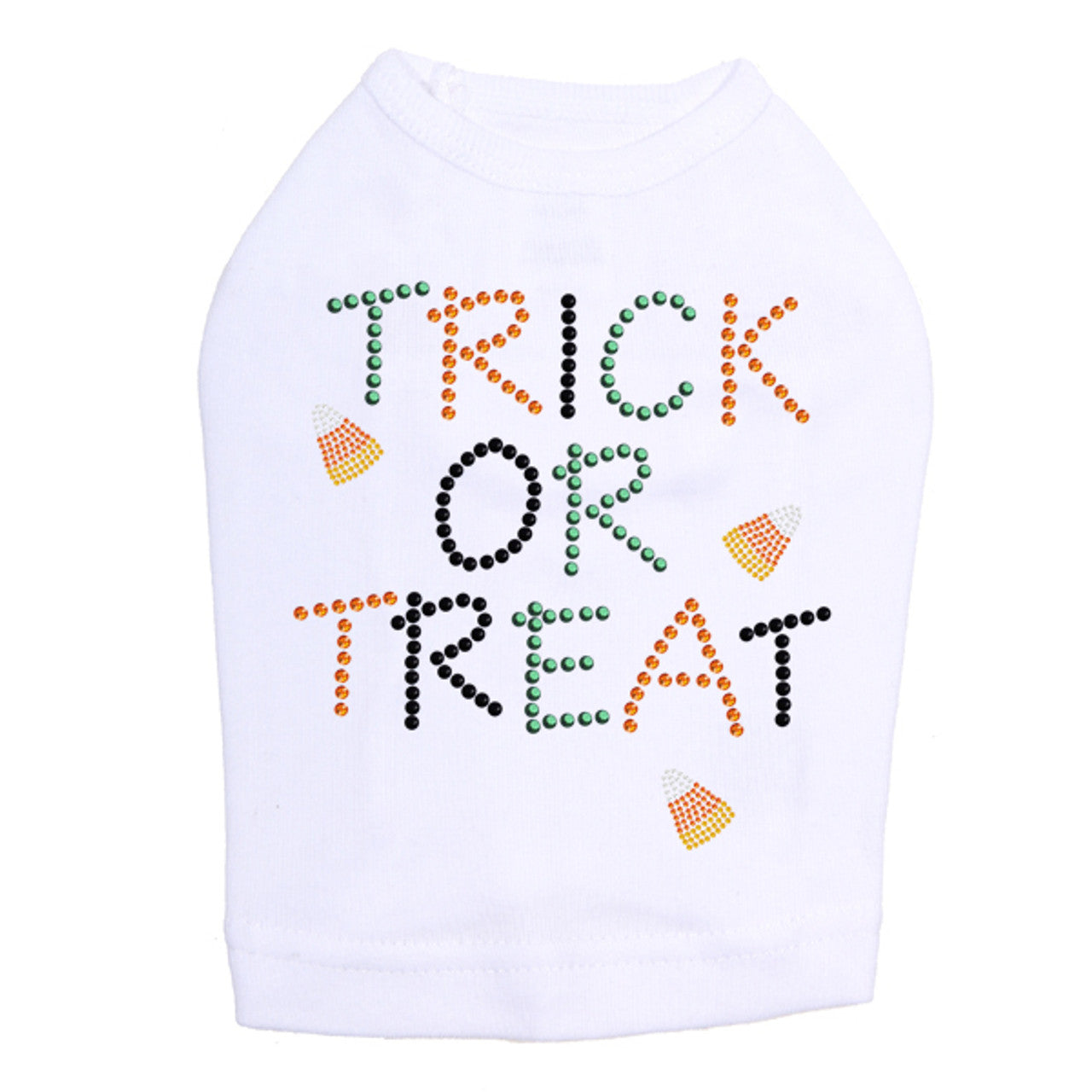 Trick or Treat with Candy Corn - Dog Tank