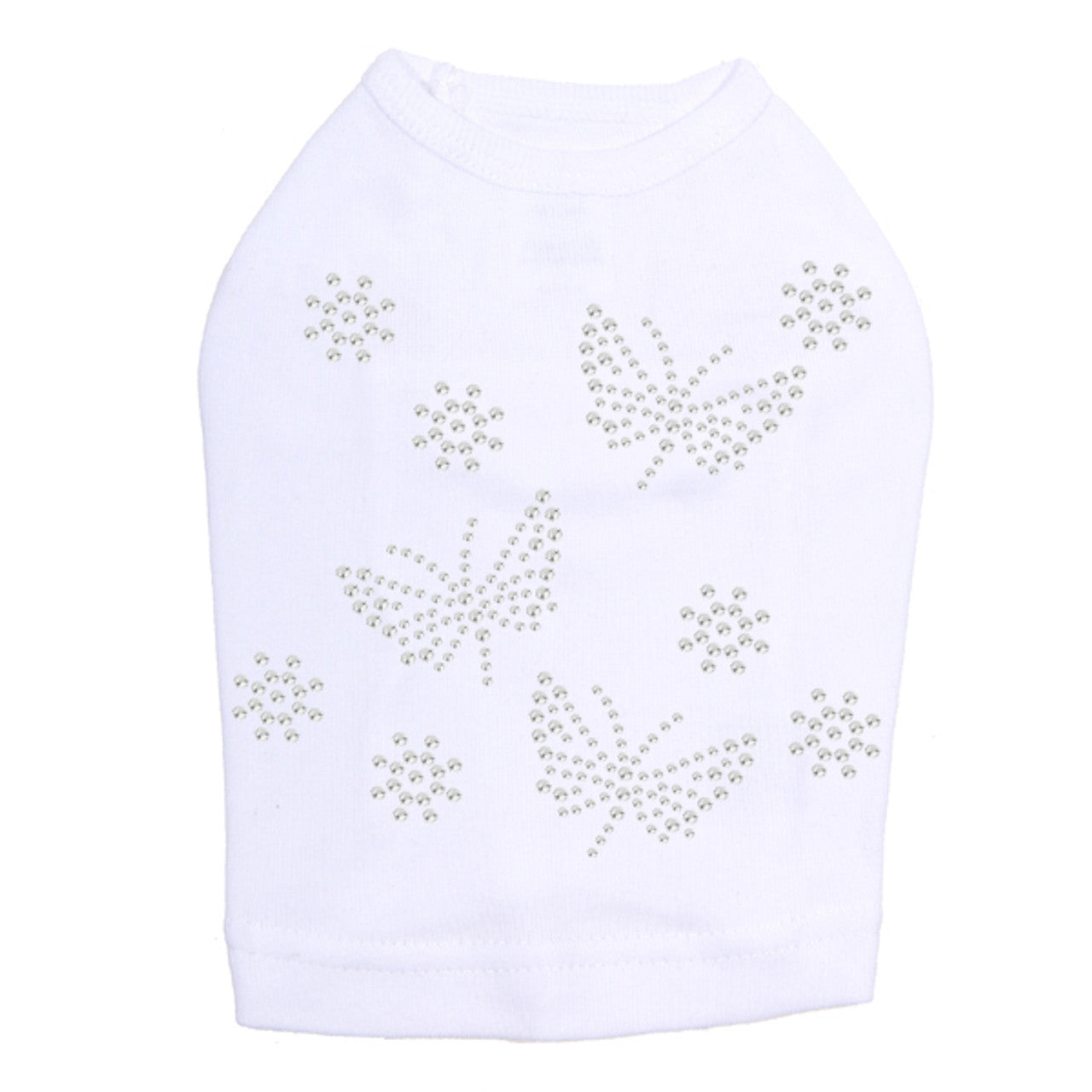 Small Rhinestone Butterflies - Dog Tank