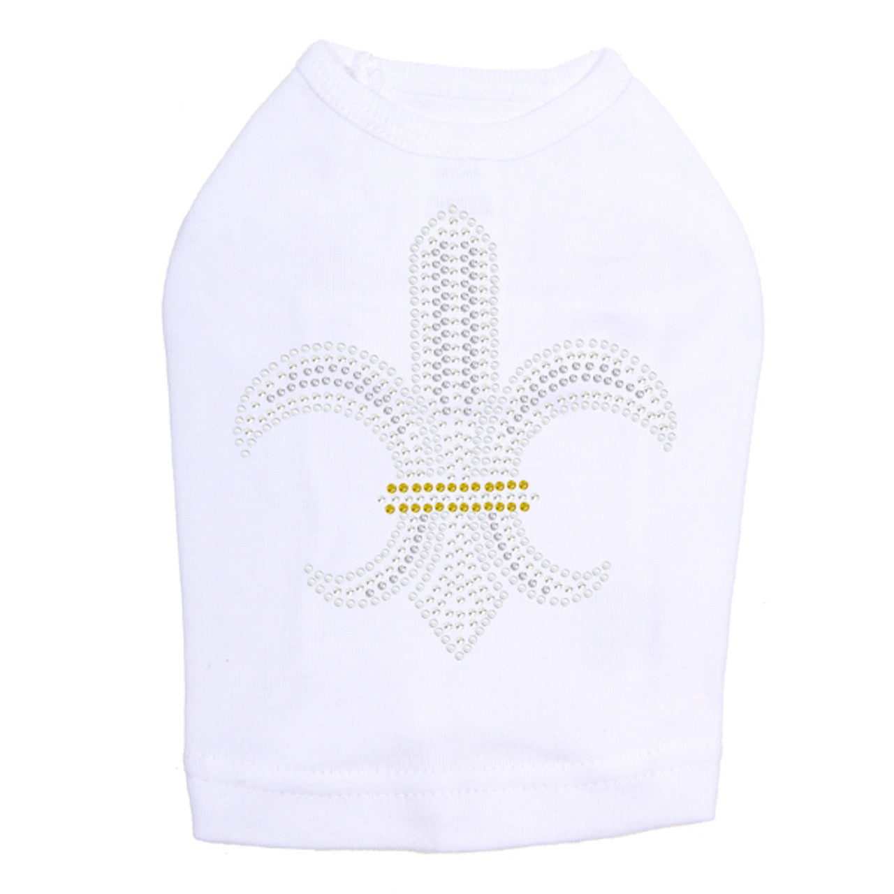 Fleur de Lis (Rhinestones & Nailheads) - Dog Tank