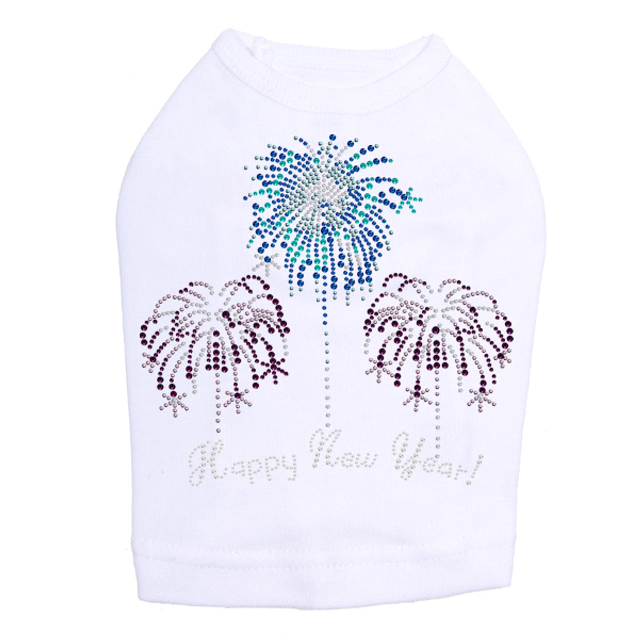 Happy New Year Fireworks - Dog Tank