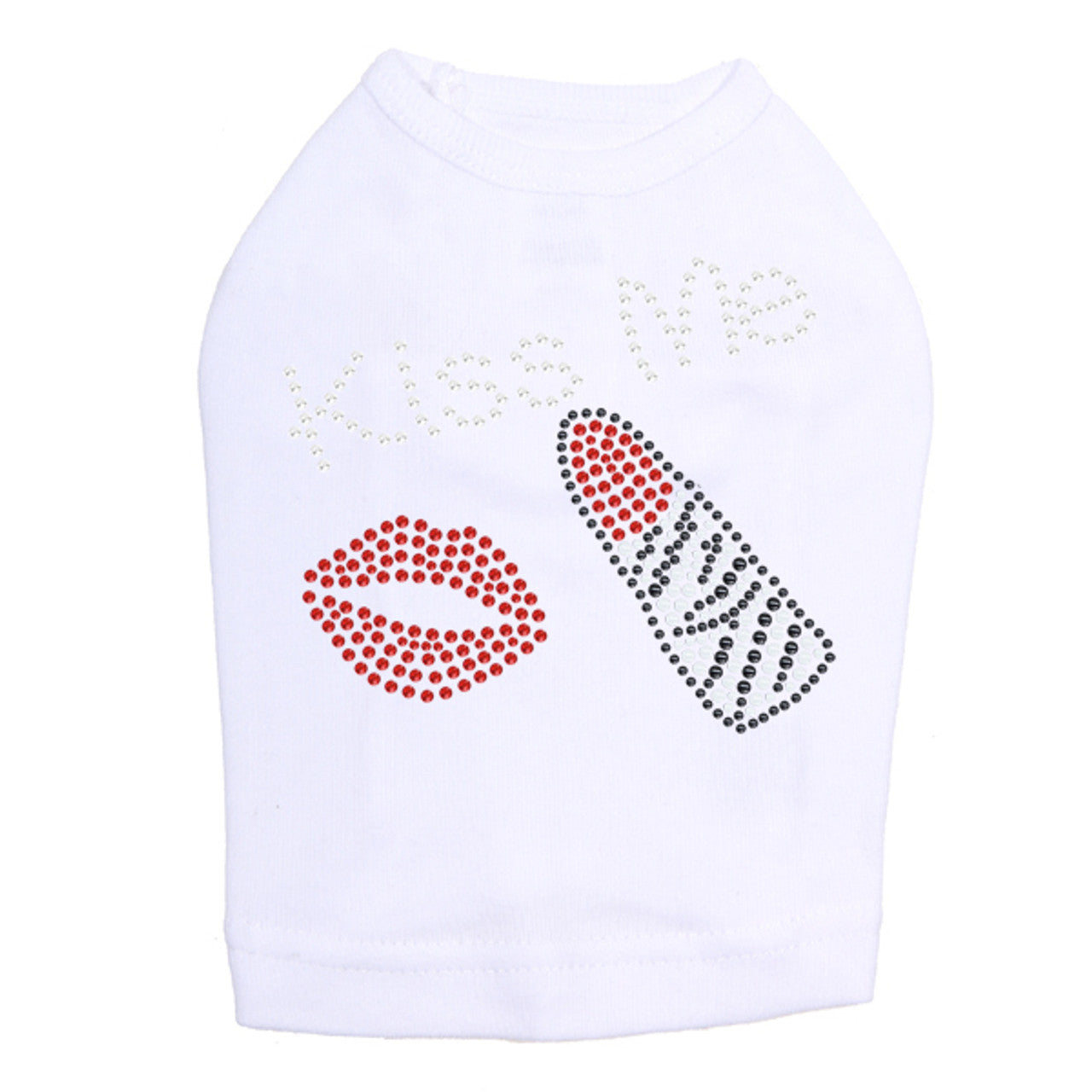 Kiss Me - Lips and Lipstick - Dog Tank
