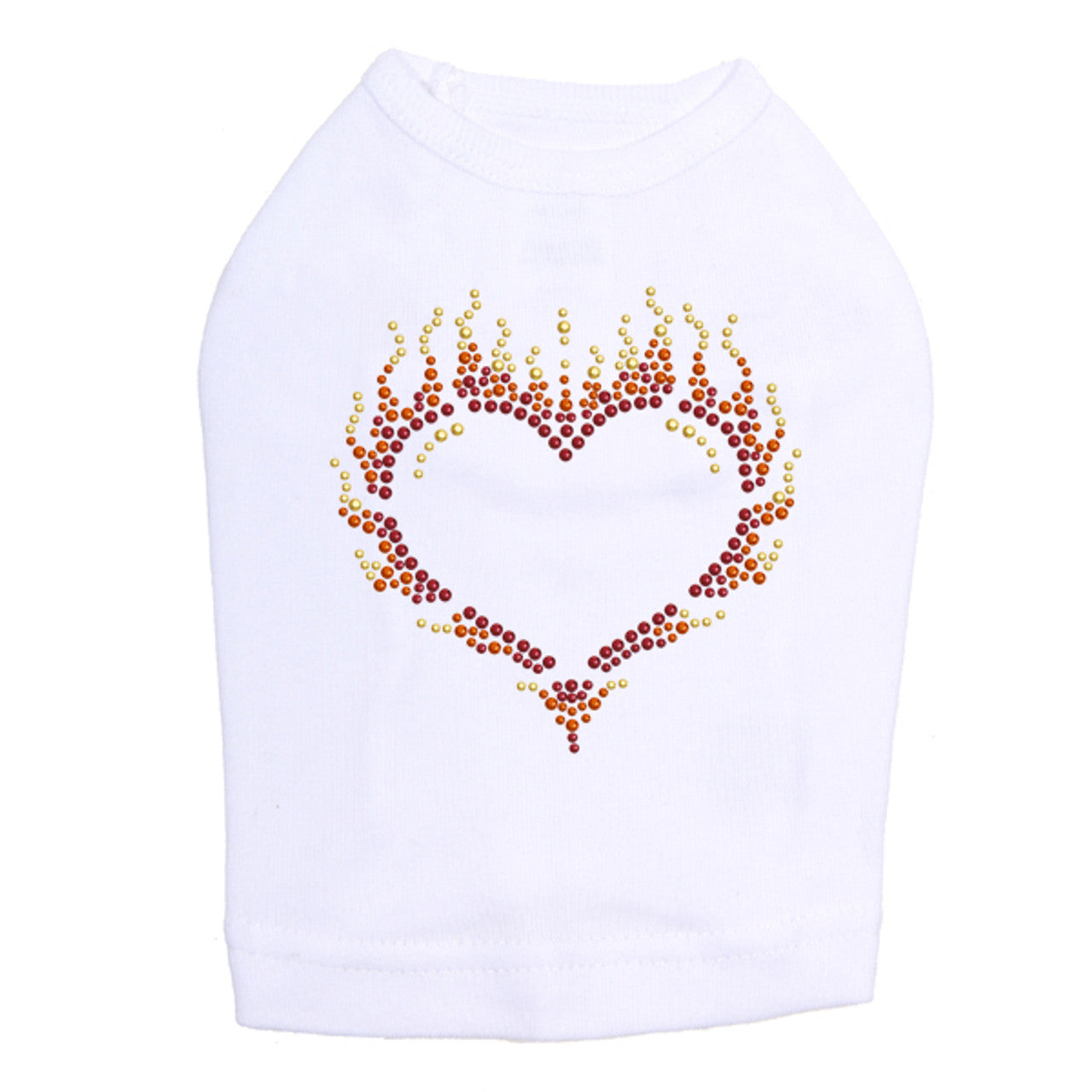 Flame Heart - Dog Tank