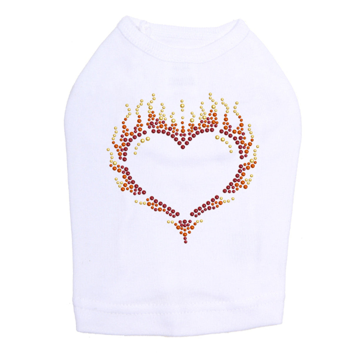 Flame Heart - Dog Tank