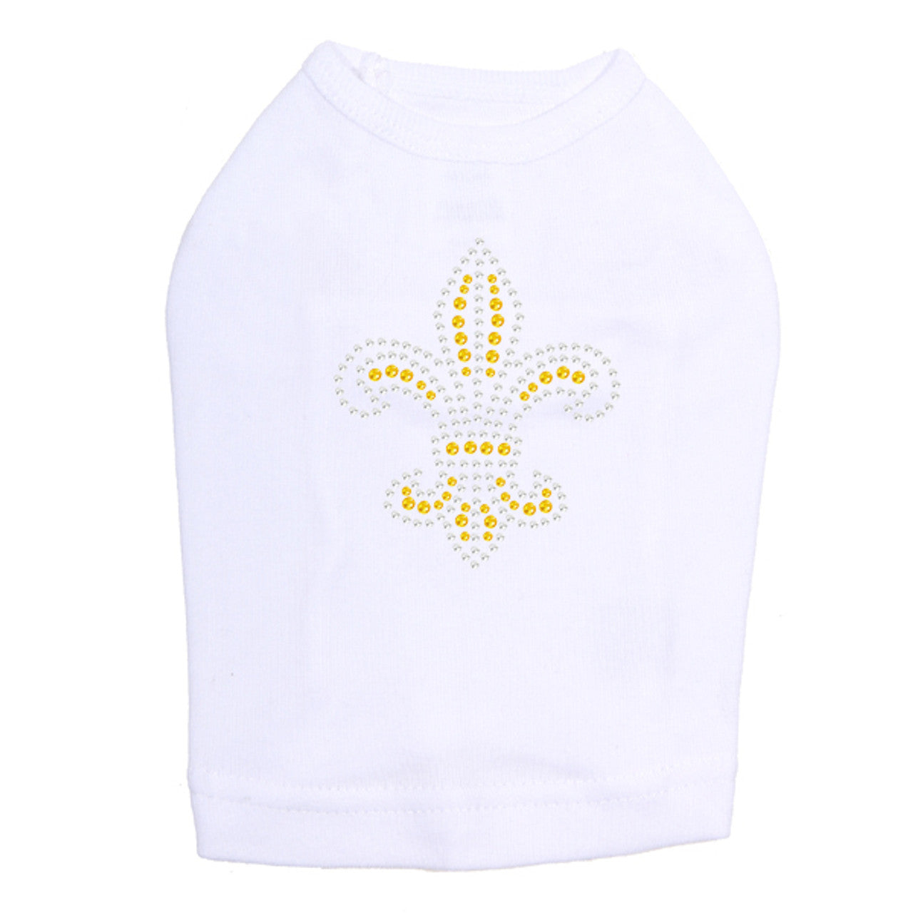 Fleur de Lis (Gold Rhinestones) - Dog Tank