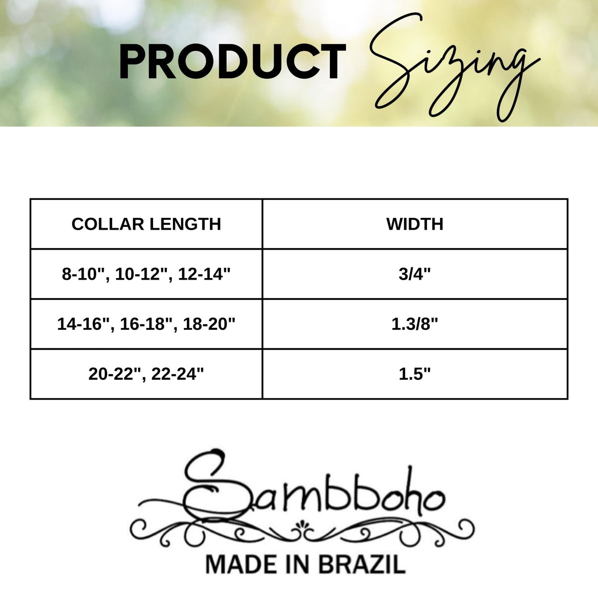 USA Sambboho dog collar