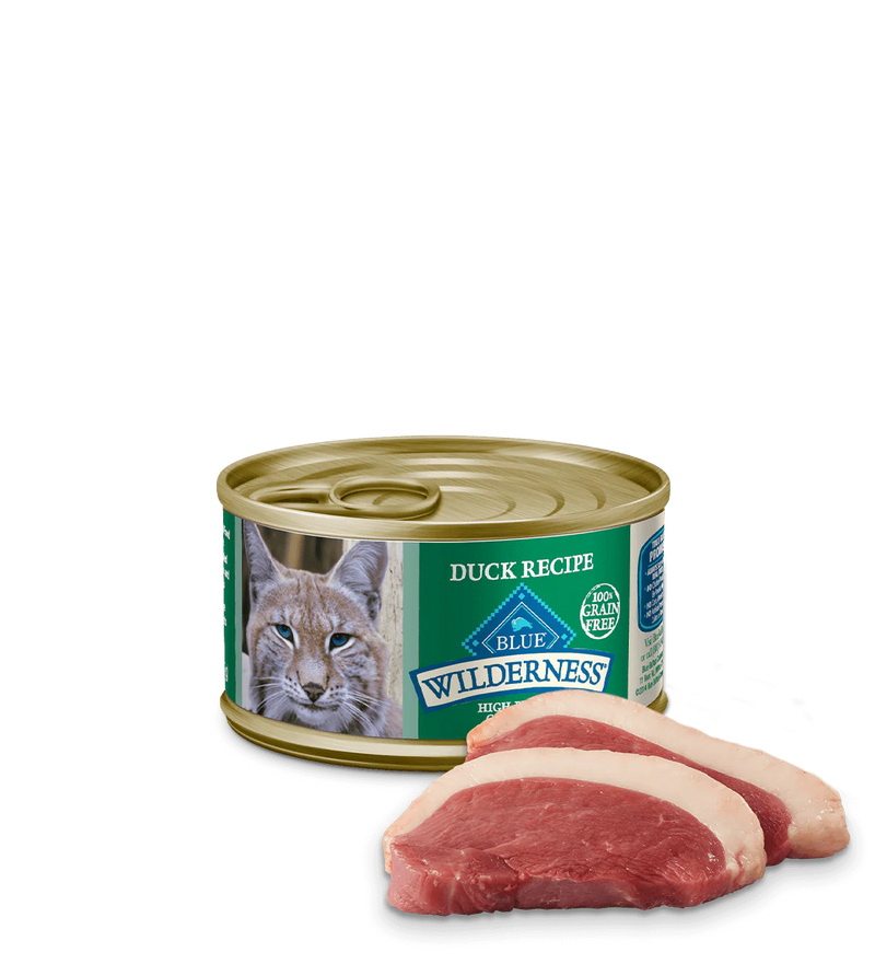 Blue Buffalo Wilderness Adult Duck Entree Wet Cat Can (3oz)