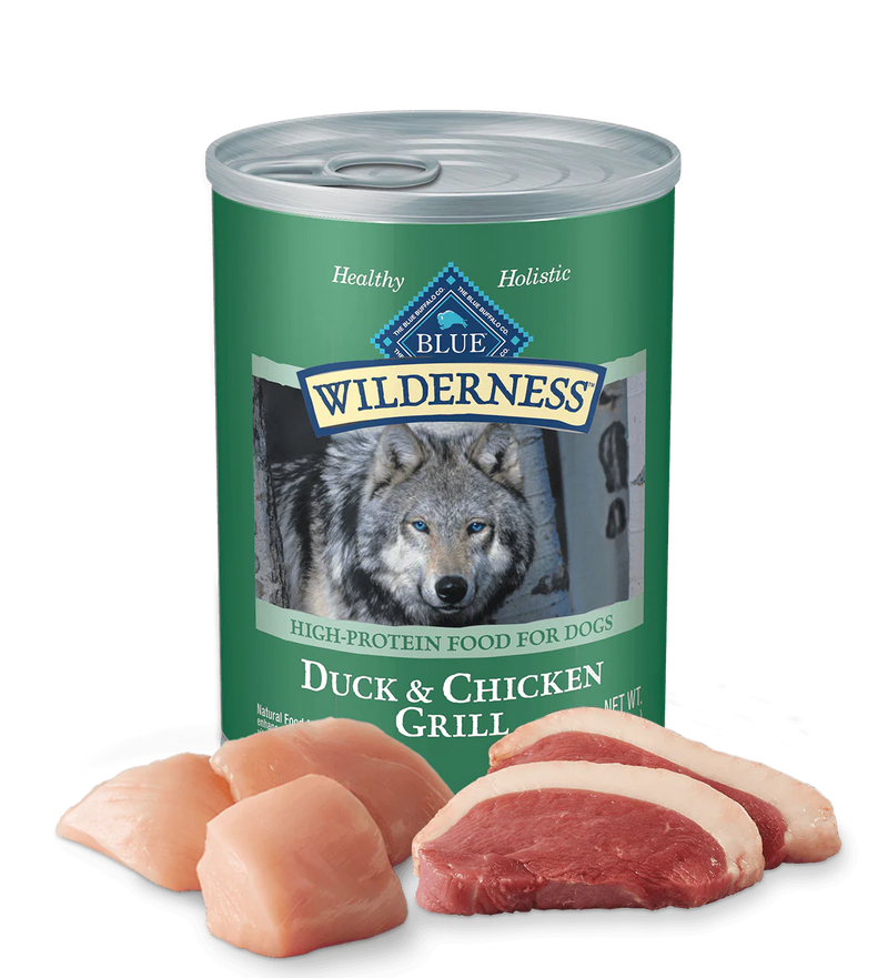 Blue Buffalo Wilderness Duck & Chicken Grill Wet Dog Can (12.5oz)