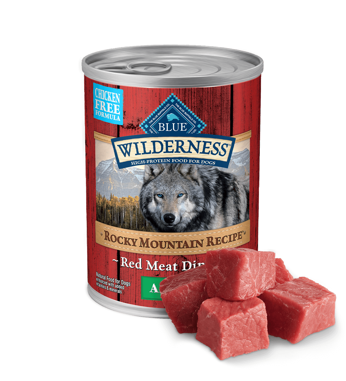 Blue Buffalo Wilderness Adult Rocky Mountain Recipe Red Meat Recipe Dog Cans (12.5oz)