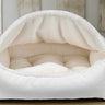 Winter White-Faux Fur Canopy Bed