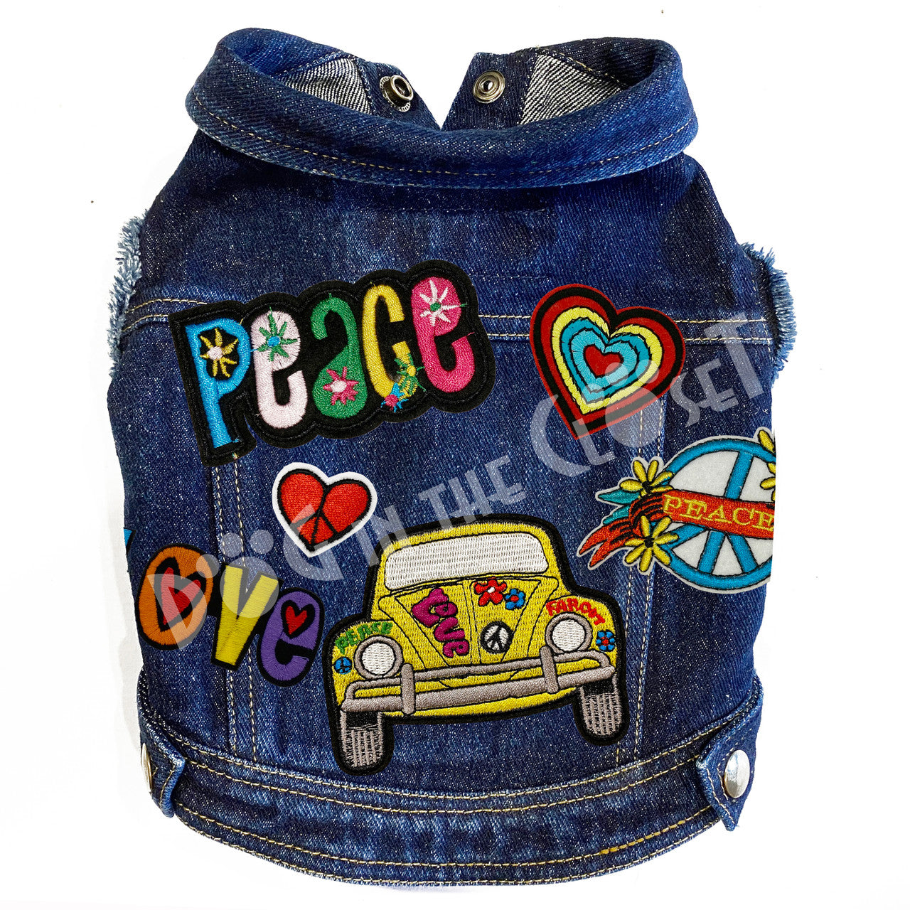 Peace VW Denim Dog Jacket