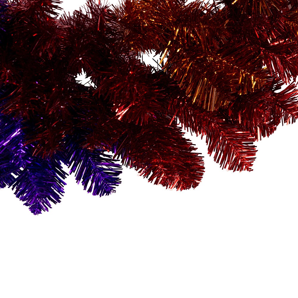 Kurt Adler 24-Inch Un-Lit Foil Rainbow Pride Wreath