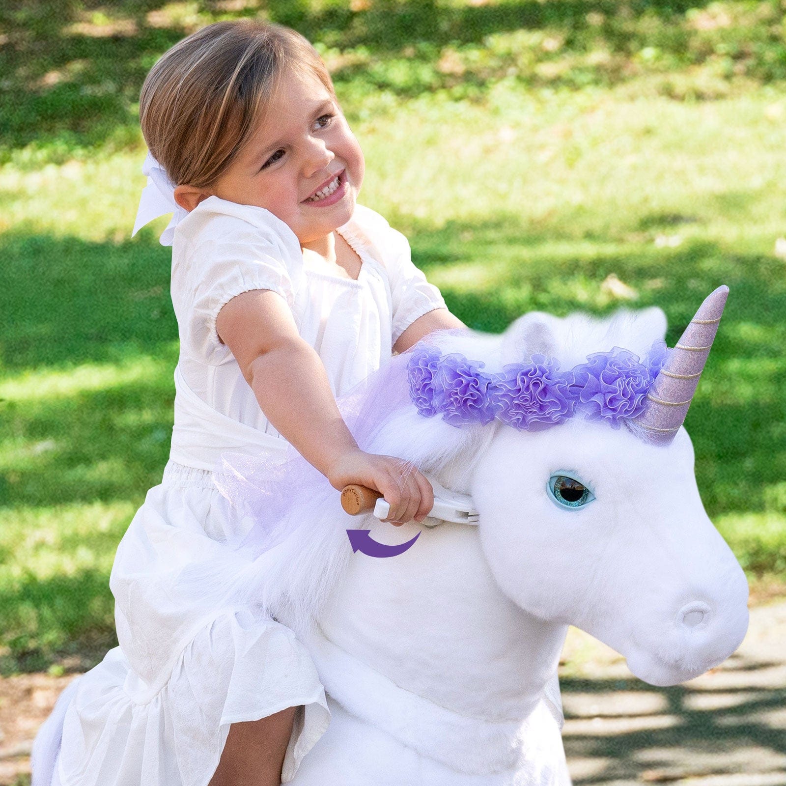 Model X Ride on Unicorn for Age 3-4 Purple