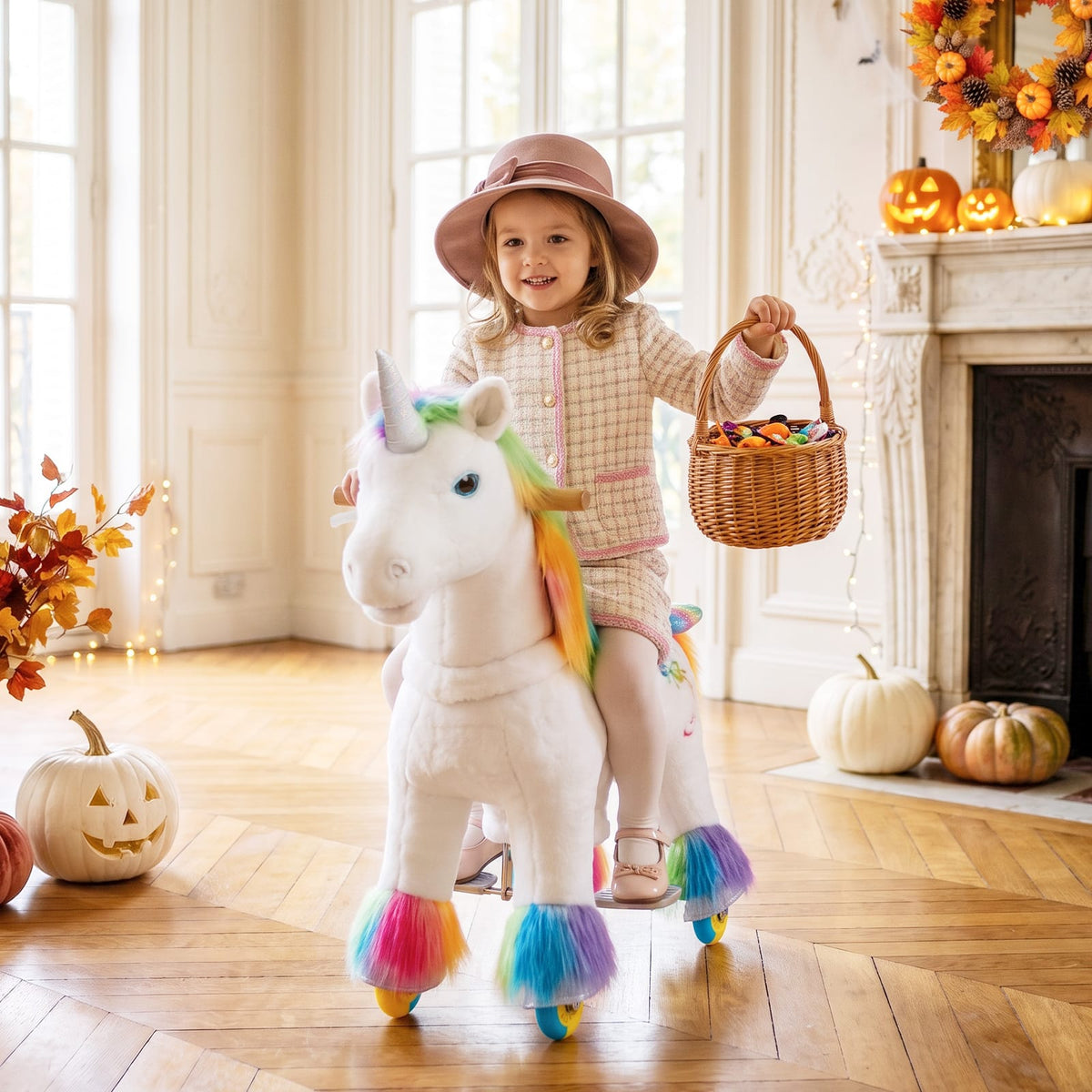 Model X Unicorn Ride On Toy for Age 3-4 Rainbow