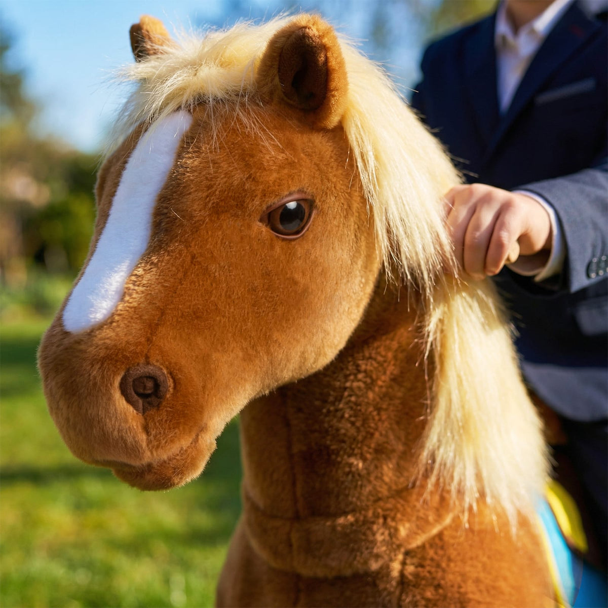 Model X Riding Horse Toy for Age 3-4 Brown
