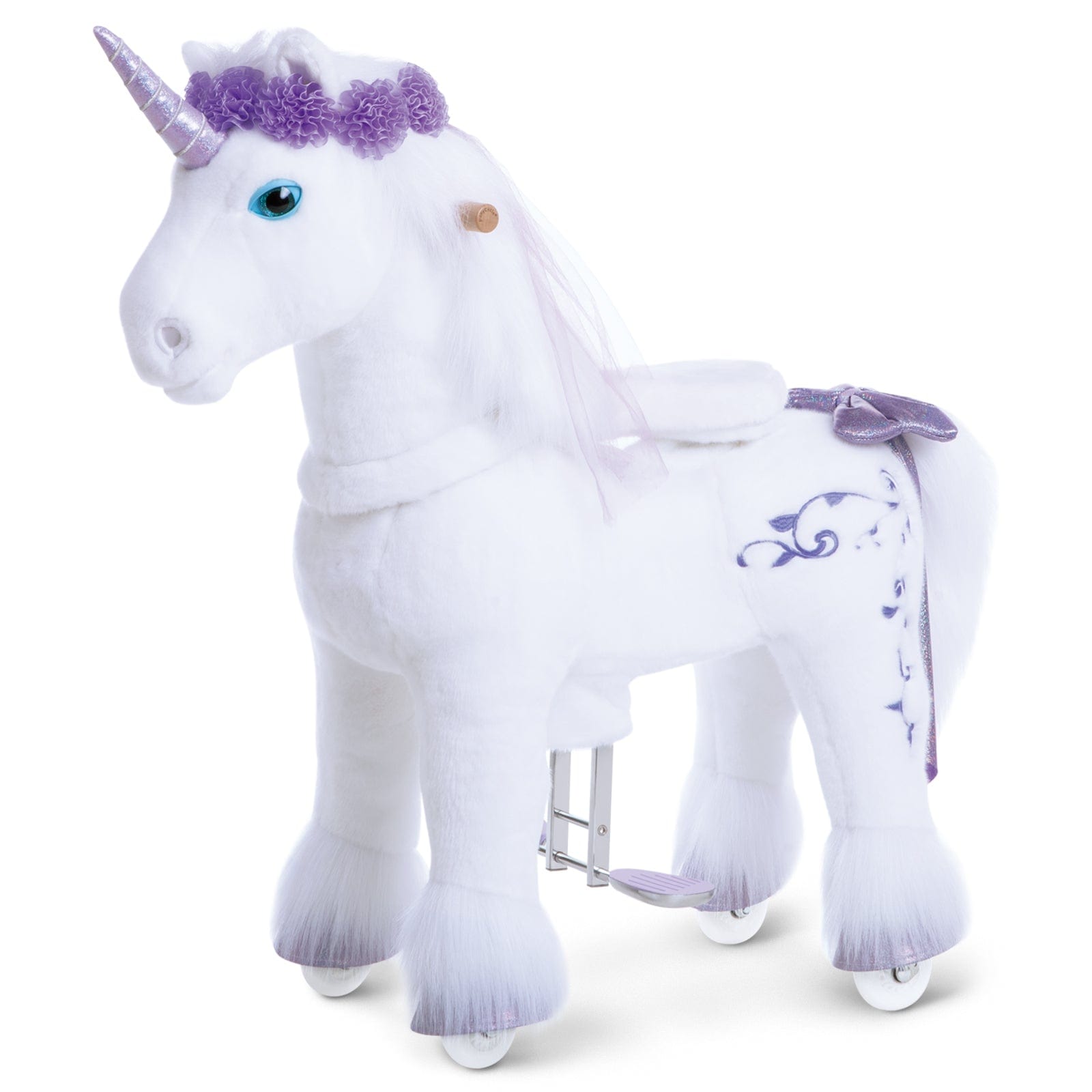 Model X Purple Ride on Unicorn for Age 4-7