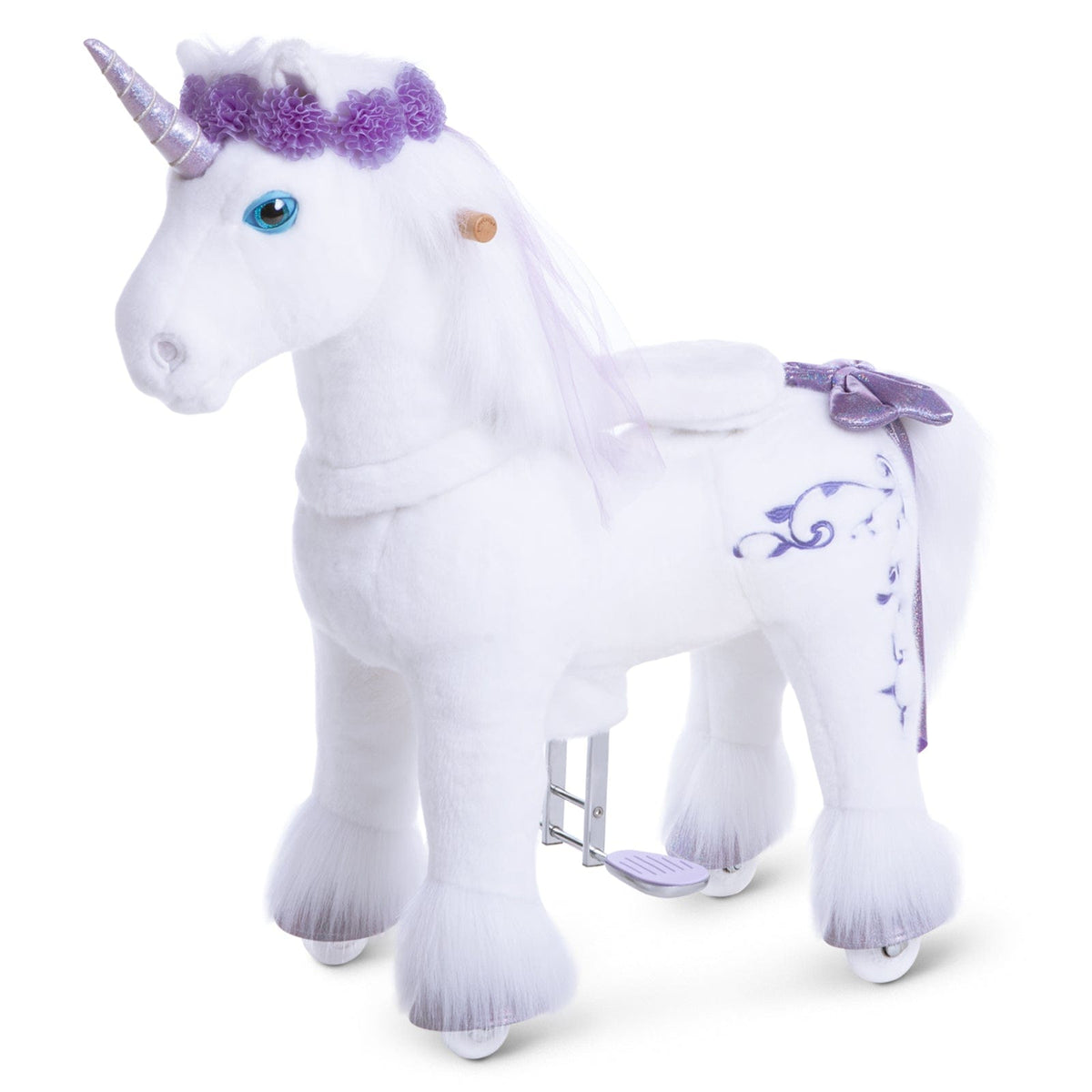 Model X Purple Ride on Unicorn for Age 4-7