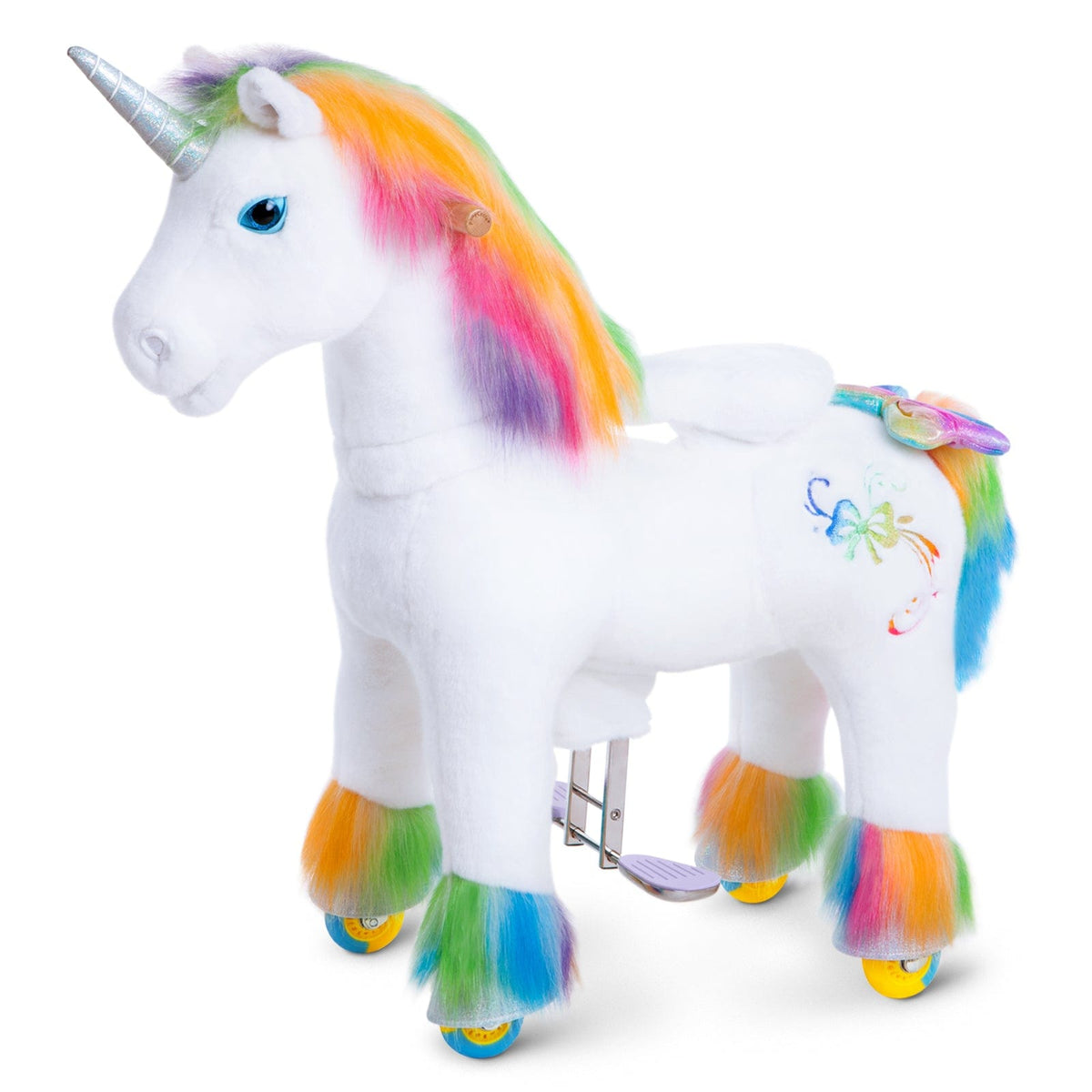 Model X Ride on Rainbow Unicorn for Age 4-7