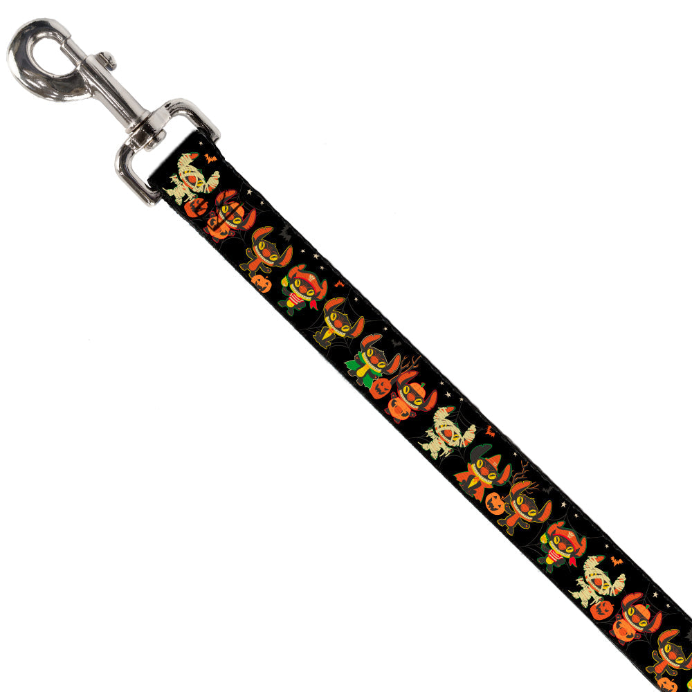 Dog Leash - Lilo and Stitch Halloween Stitch Dress Up Poses Black