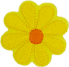 Yellow Daisy 8 Petal Flower - Patch
