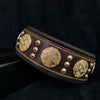 Bestia Dog Gear Genuine Leather Dog Collar - Brown