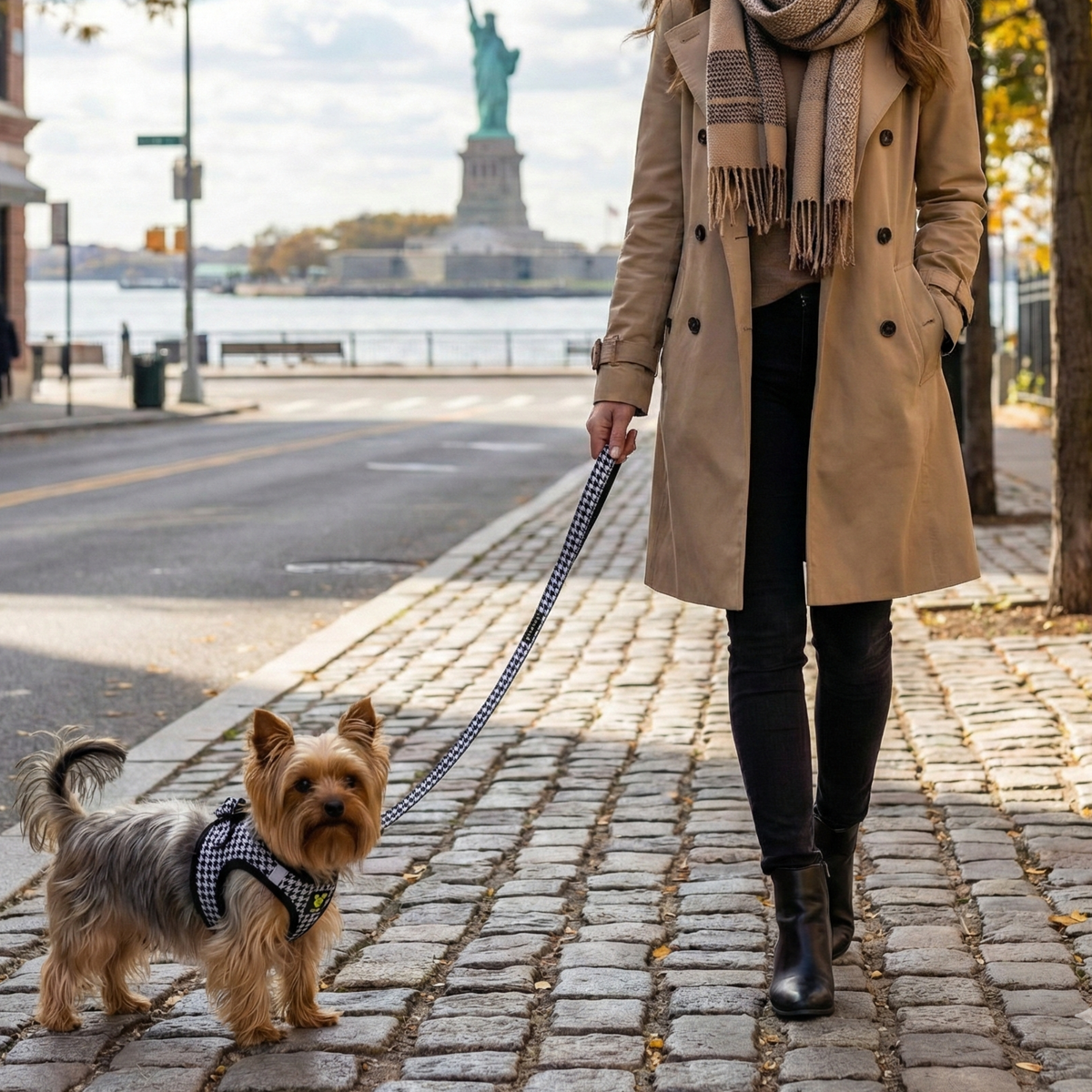 EcoBark – Houndstooth Comfort Grip Padded Dog Leash