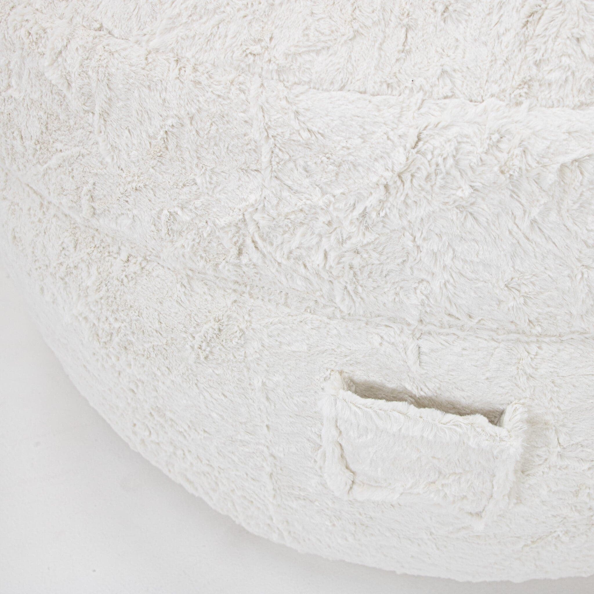 CordaRoy's Queen Faux Fur Nest Convertible Bean Bag Chair
