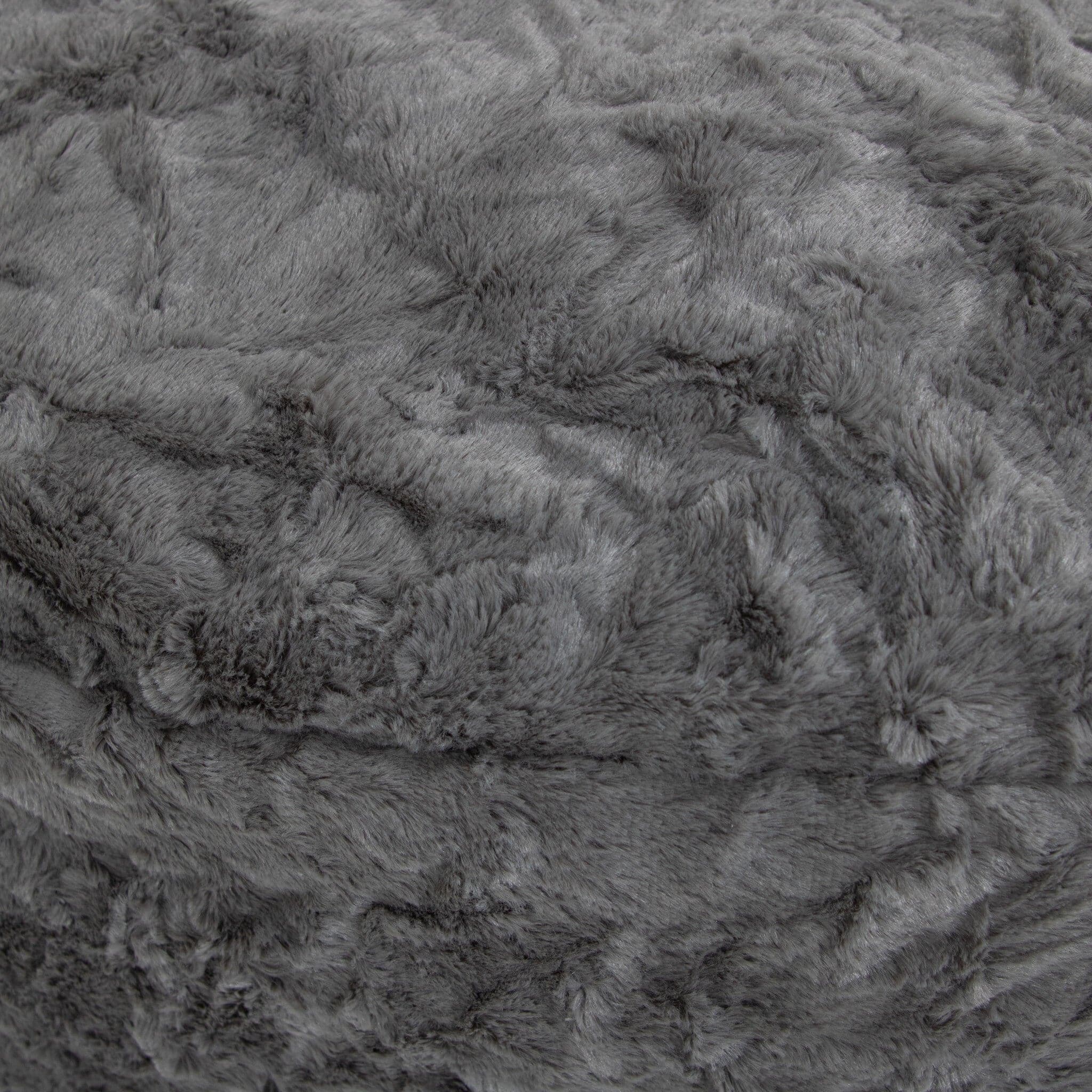 CordaRoy's Queen Faux Fur Nest Convertible Bean Bag Chair